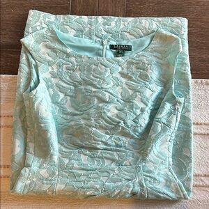 Lauren Ralph Lauren Pastel Mint Lace Sheath Dress